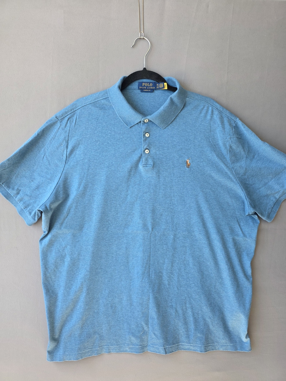 Polo Ralph Lauren Men’s XXL Sky Blue Classic Fit Polo Shirt Multicolor Pony
